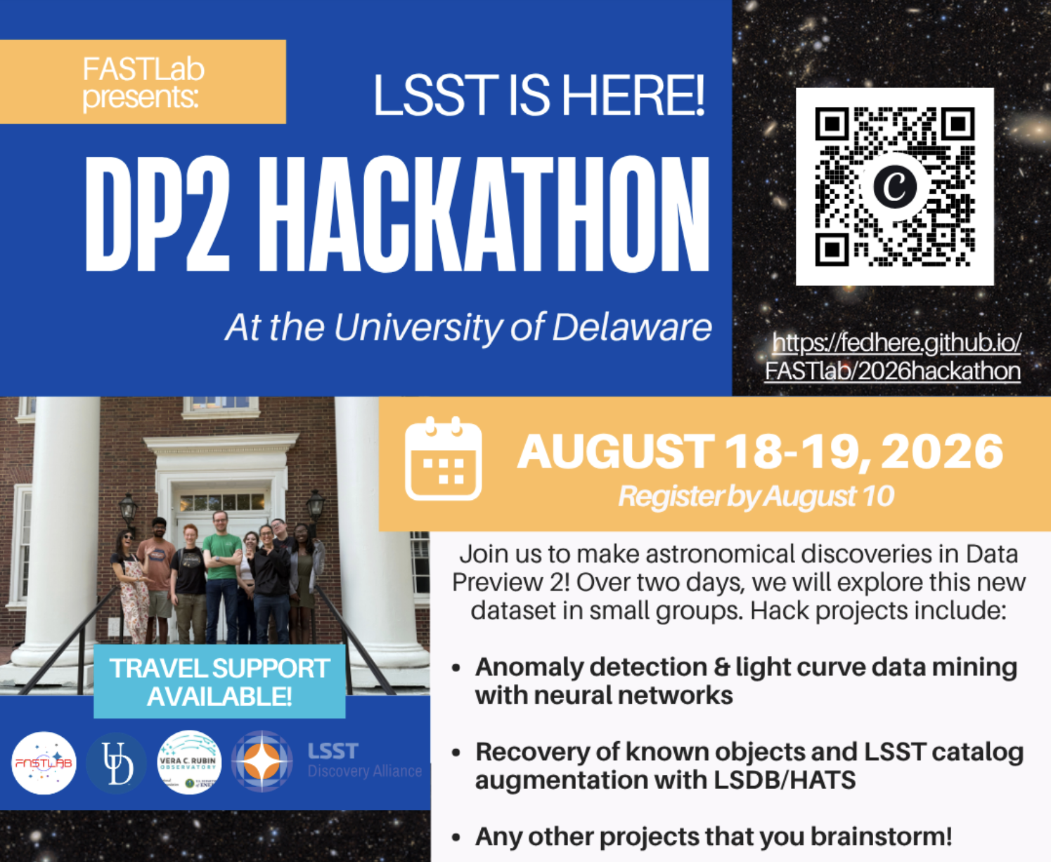 2026 LSST DP2 Hackathon graphic